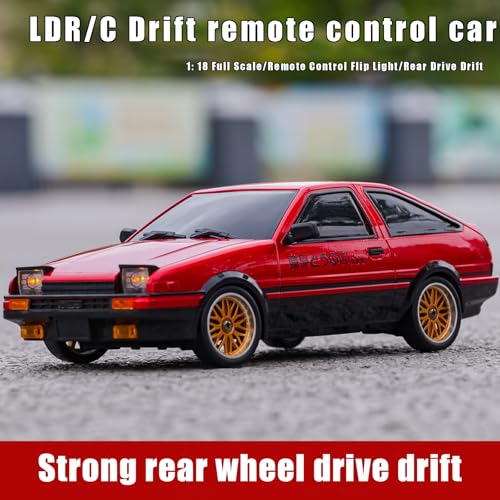 1/18 RC Drift Car 2.4GHz RWD with Gyroscope Blue L930526