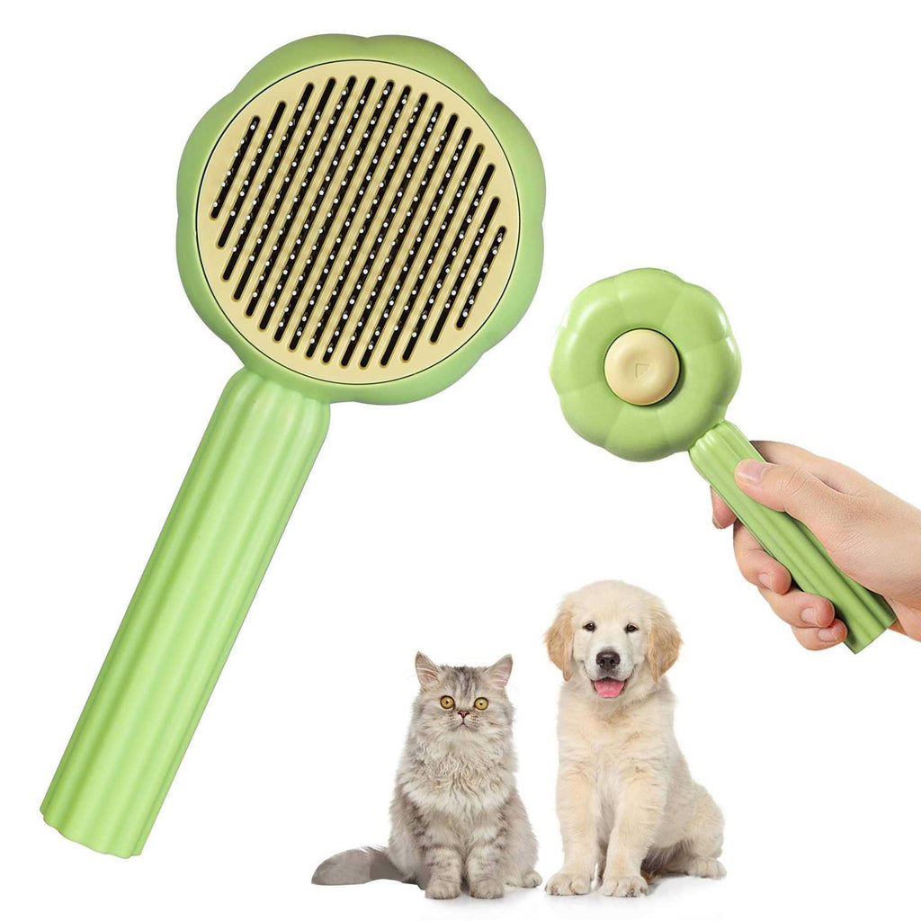 Self Cleaning Pet Slicker Brush with Release Button X351110