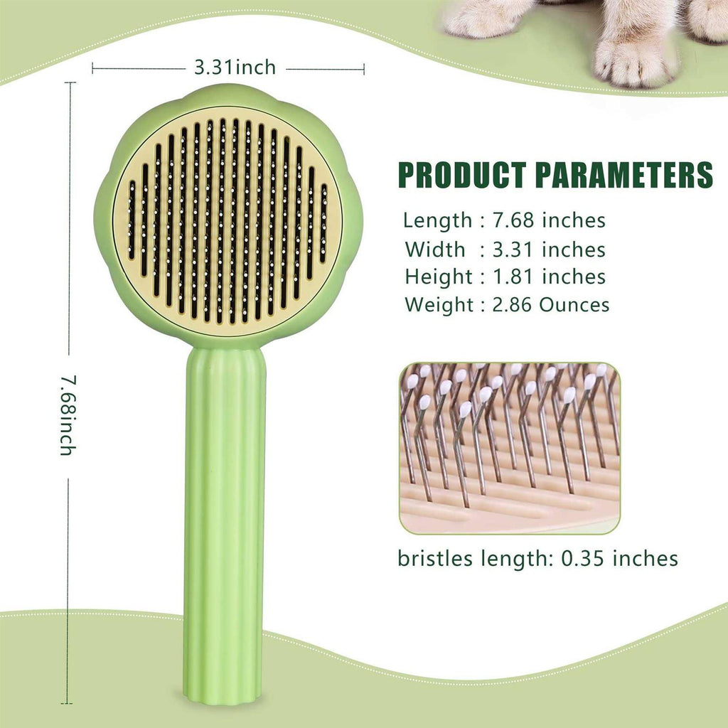 Self Cleaning Pet Slicker Brush with Release Button X351110