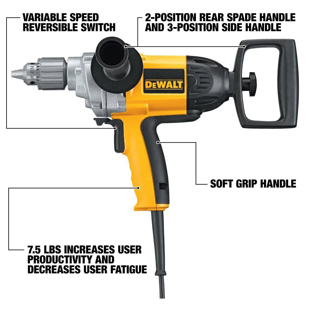 1/2 in. Corded Drill with Spade Handle S74552