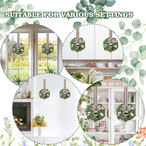 10 Inch Mini Christmas Wreaths 4Pcs X2866
