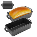 9x5 Inch Cast Iron Loaf Pan with Lid 2 Piece Set C849