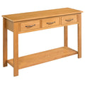 Solid Oak Wood Console Table D99791