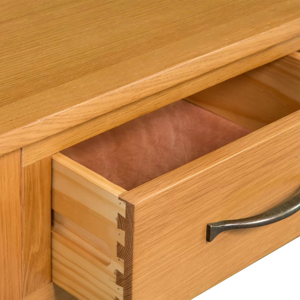 Solid Oak Wood Console Table D99791