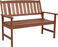 Meranti Wood 2-Seat Outdoor Garden Bench W448
