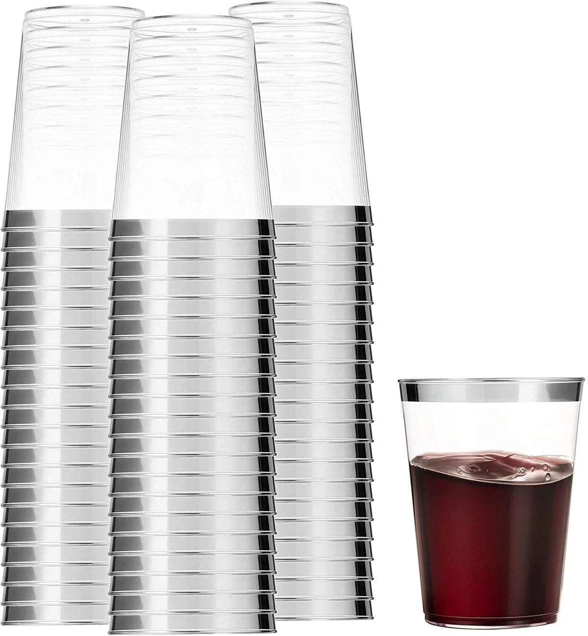 10 Oz Clear Hard Plastic Tumblers 48CT X299399