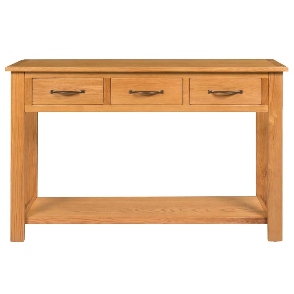 Solid Oak Wood Console Table D99791