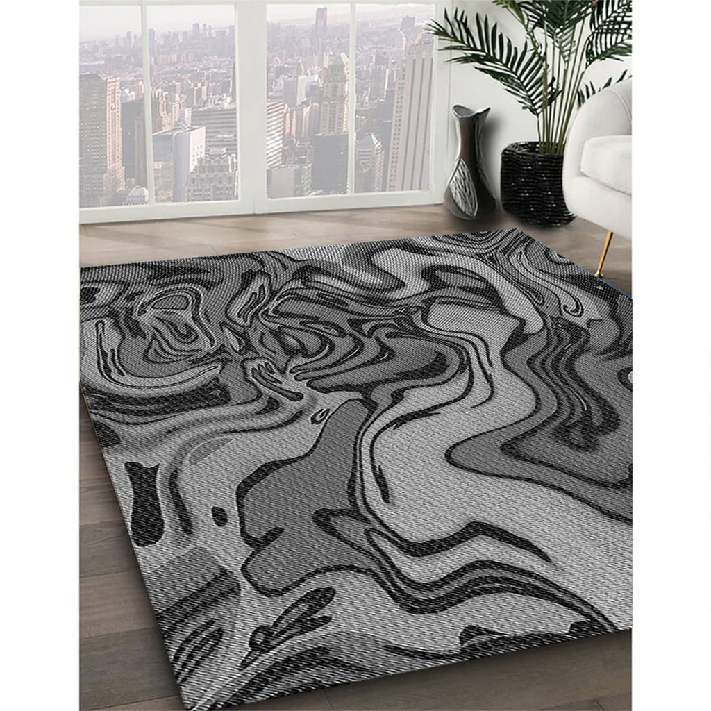 Dark Gray Black Area Rugs, 2' x 3' O44749