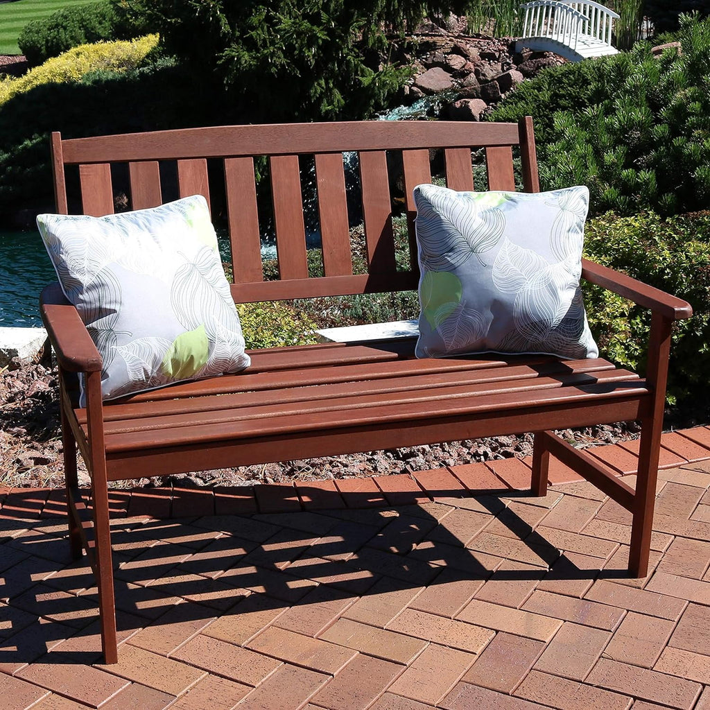 Meranti Wood 2-Seat Outdoor Garden Bench W448
